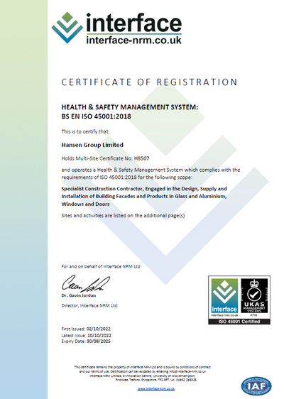 HansenGroup - ISO45001